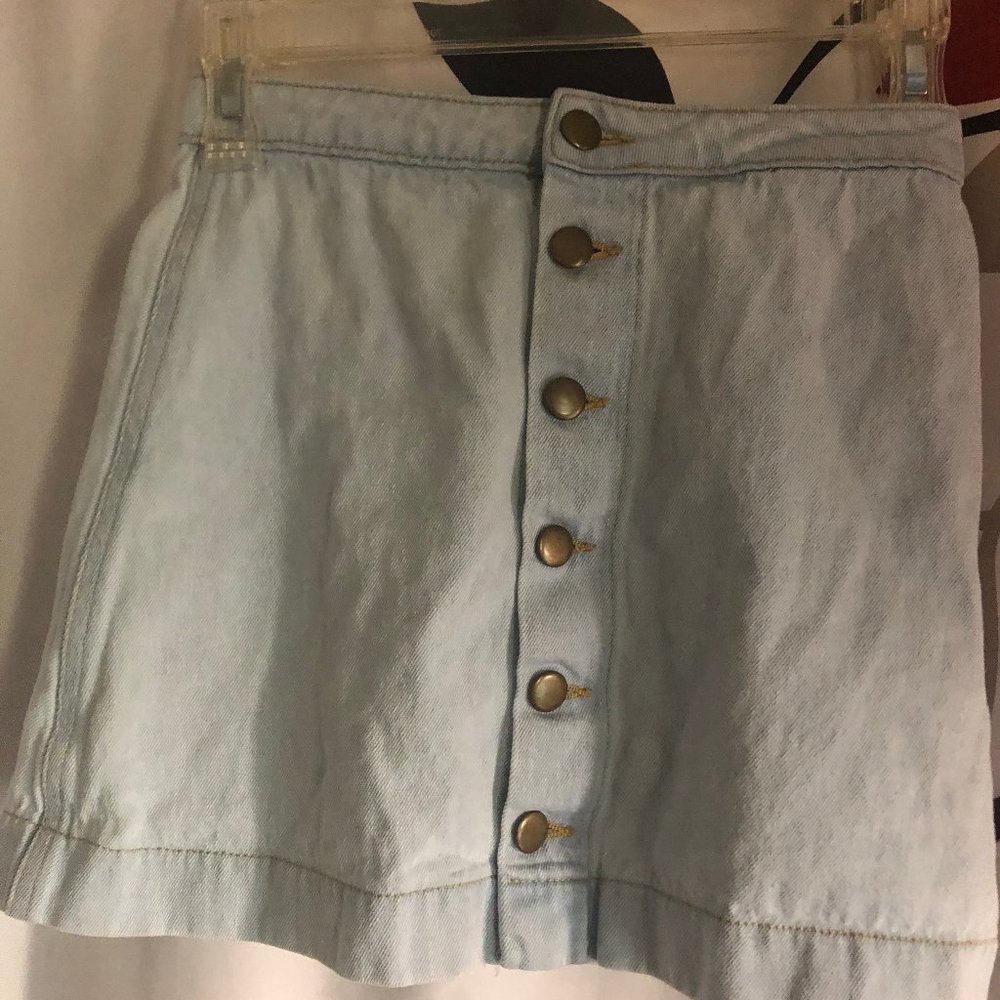 American Apparel Demin size XS mini skirt